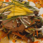 New “Kine” Nairagi Sashimi with Fresh Ogo Salad