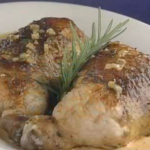 Roasted Chicken Stuffed with Crawfish Country Rice and Creamy Pan Gravy