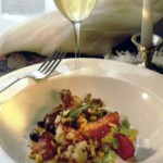 Sautéed Maine Lobster with Sweet Corn and Rosemary-Ginger Vinaigrette