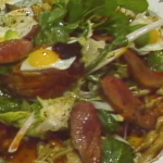 Squab Salad with Wild Mushrooms and Quail Eggs