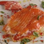 Salmon-Lobster Sandwich