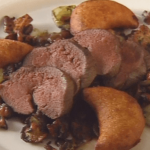 Roast Leg of Venison with Ragout and Celery Root Pockets ▶