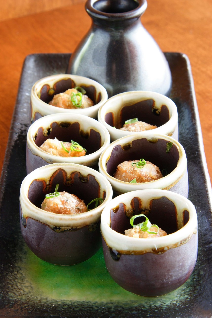 LOBSTER SCALLION SHOOTERS