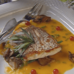 Sautéed Daurade with French Beans, Cepes, and Eggless Bearnaise Sauce ►