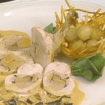 Roast Breast of Pheasant Stuffed with Pheasant Mousse and Foie Gras ►