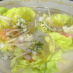 Enoki-topped Shrimp Salad ►