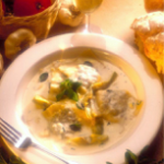 Oyster and Eggplant Ravioli