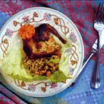 Minced Honey BBQ Squab Served with Israeli Couscous in an Iceberg Lettuce Cup ►