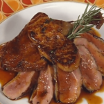 Sugar Cane-smoked Duck Breast with Two-cheese Risotto and Seared Foie Gras