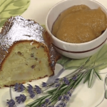 Pound Cake with Lavender and Apples