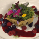 Stravecchio Tuile with Summer Berry Salad