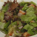 Shrimp Salad Pionono with Calabaza Seed Vinaigrette