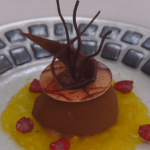 Chocolate Mousse with Ginger Crème Brûlée
