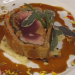 Ahi Wellington Kailua on Hearts of Palm with Citrus-Herb Butter