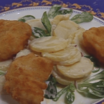 Deep-fried Monkfish, Viennese-style, on a Creamy Potato-Mash Salad