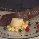 Ginger Mousse with Pineapple-Coconut Salad