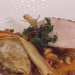 Roast Saddle of Veal with Potato Crepes