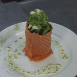 Smoked Salmon with Dressed Greens