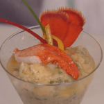 Lobster Cocktail with Roasted Garlic Mashed Potatoes