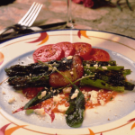 Bacon-wrapped Asparagus with Pepper Vinaigrette