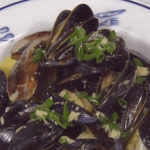 Steamed Penn Cove Mussels with Curry and Garlic Sauce