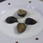 Figs in Vanilla Sauce, Flambeed with Pernod
