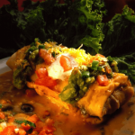 Chimichangas with Green Chili Sauce