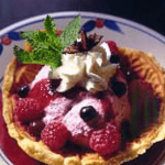 Fresh Berry Mousse in Pizzelle Cups