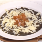 Black Bean Chili with Sirloin and Asiago