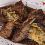 Grilled Lamb Chops with Apple-Shallot Barbecue Sauce
