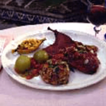 Smoked Barbecued Duck with Pecan Stuffing
